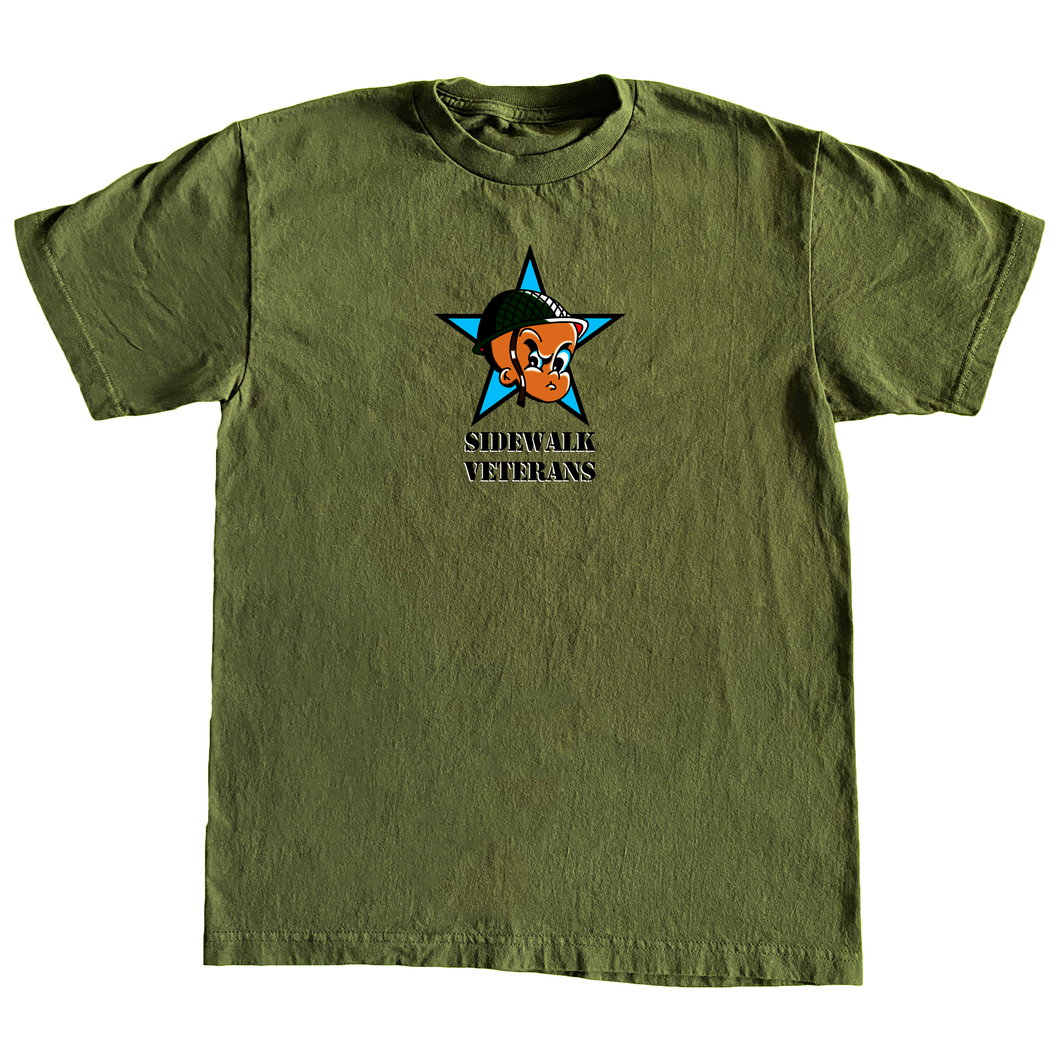 Army Green Sidewalk Vets Tee
